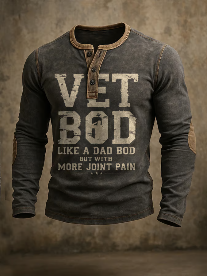 Men's Vet Bod Pattern Print Sweatshirt
