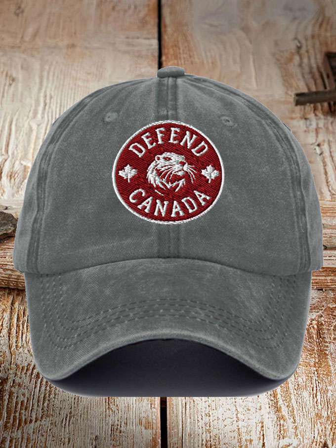 Unisex Defend Canada Beaver Printed Hat