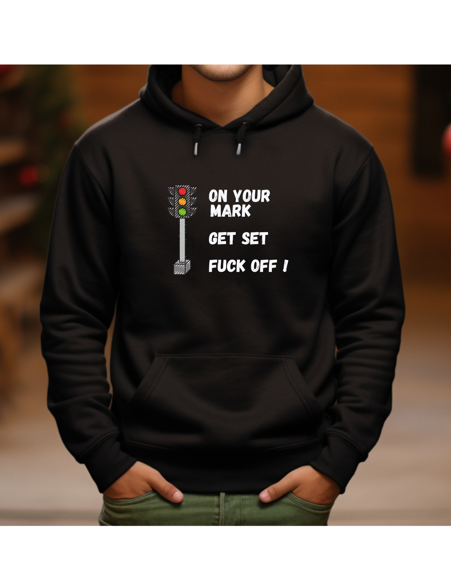 Hoodie, ON YOUR MARK GET SET FUCK OFF