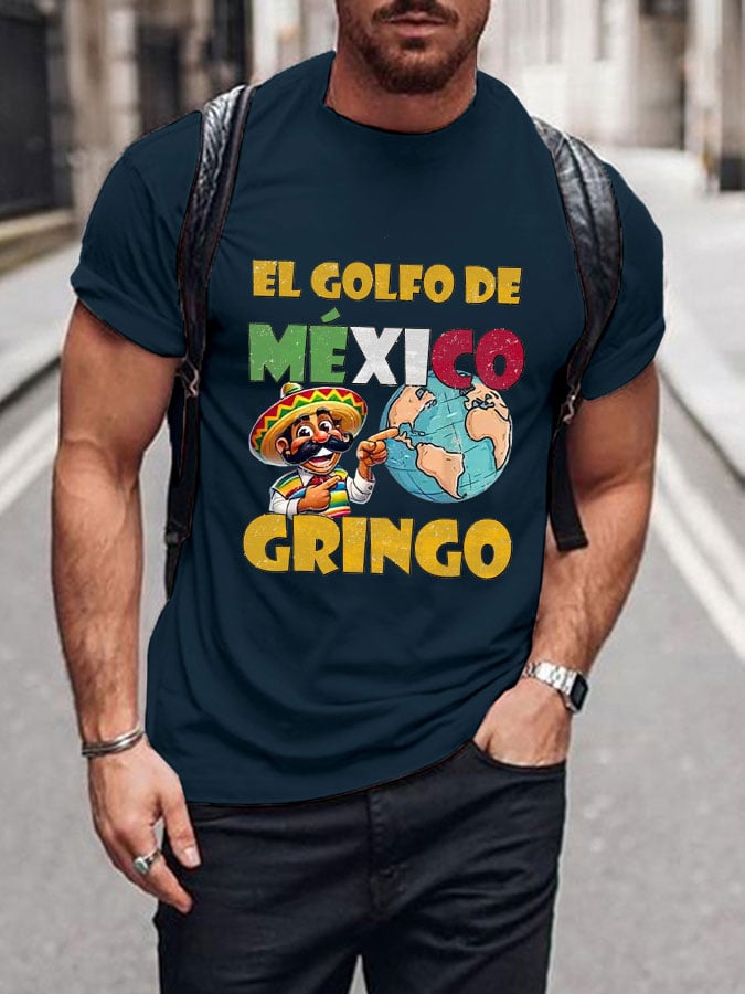 Men's "The Gulf of Mexico Gringo" printed T-shirt
