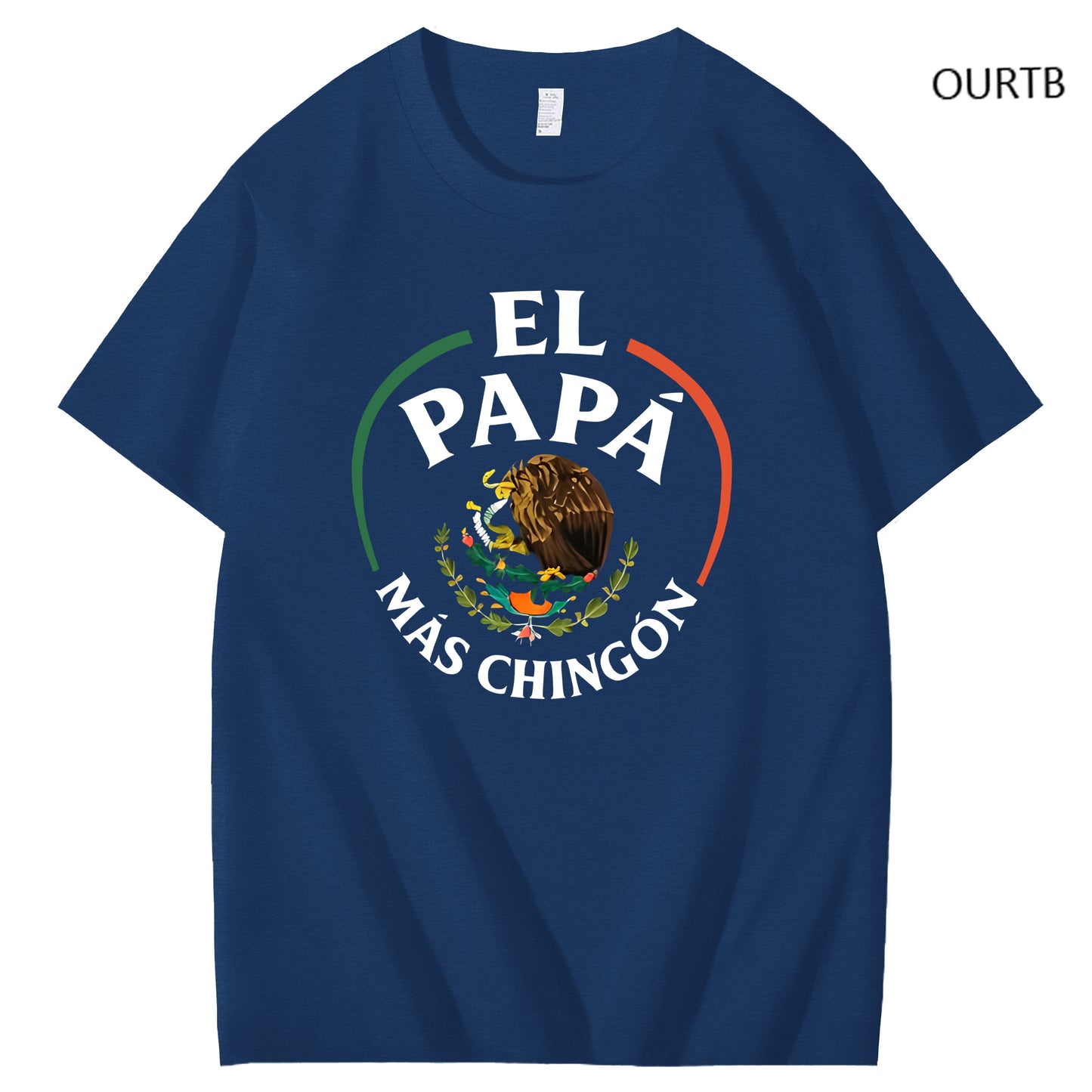 El Papa Mas Chingon Funny Art Pattern Print T-Shirt