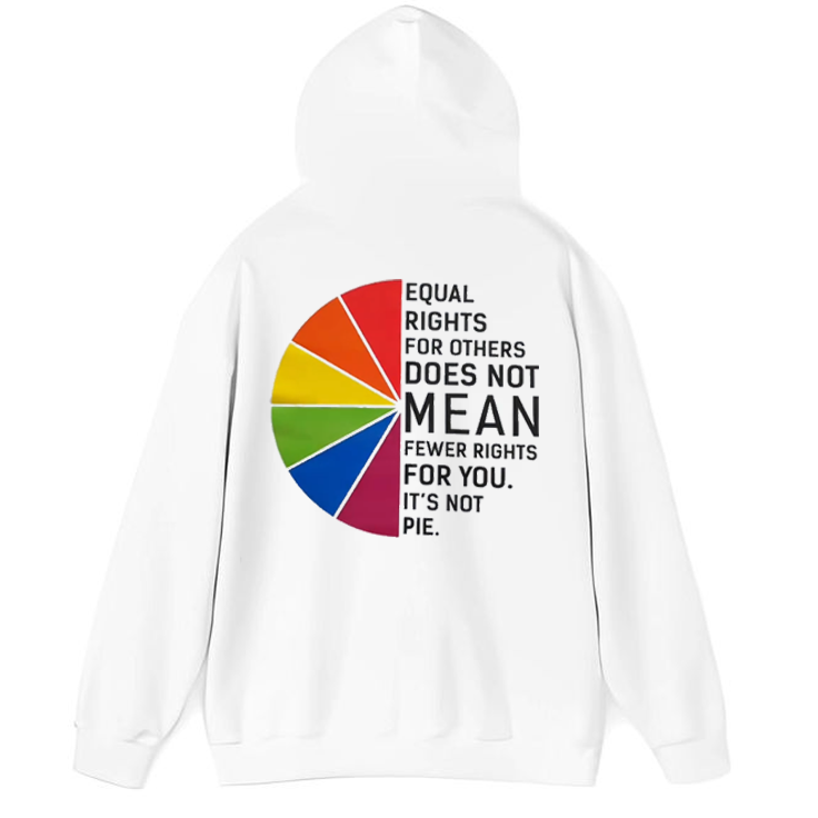 Hurts No One Pattern Printed Classics Hooded Sweatshirt