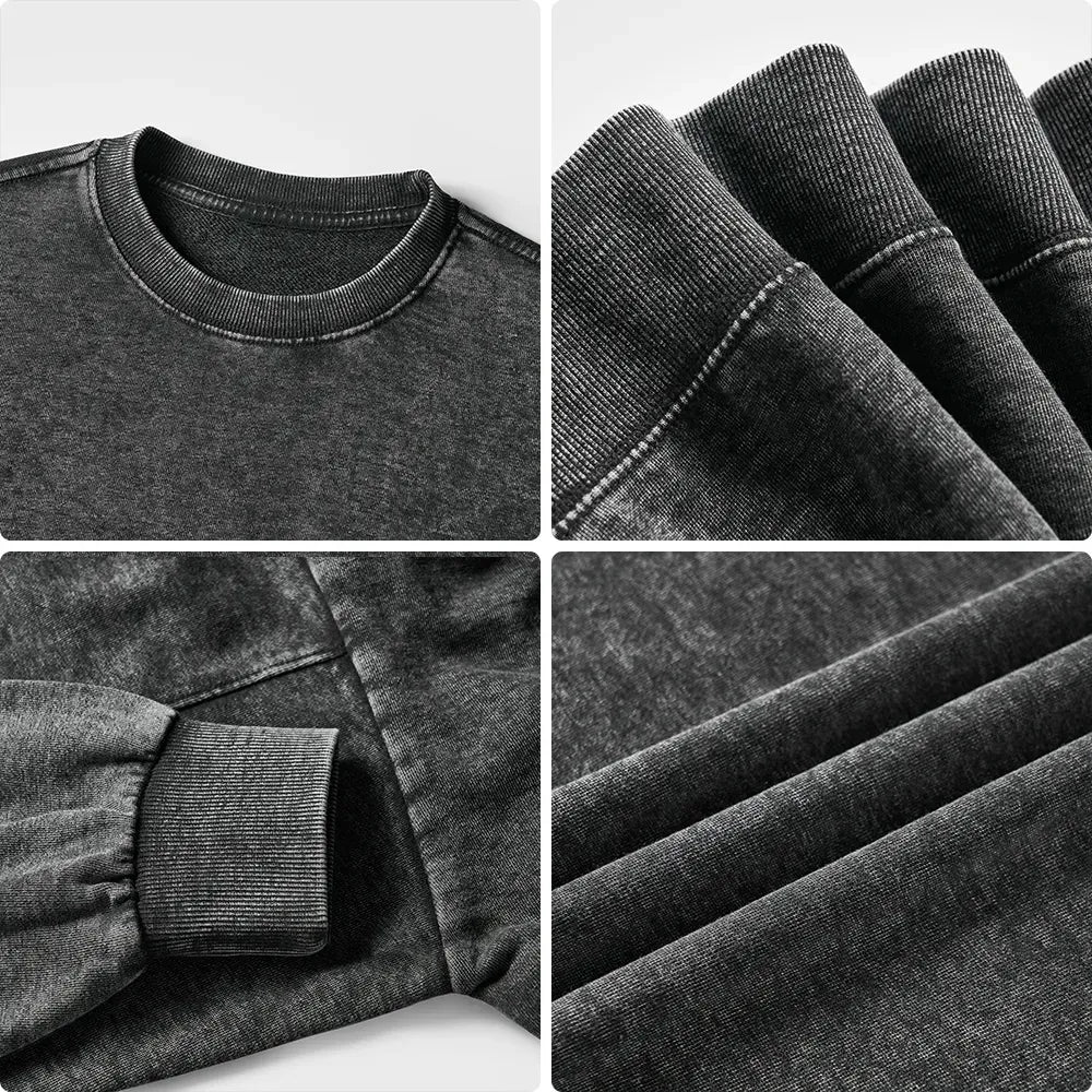 Pagewing Easily Distracted By Books And Yarn Unisex Washed Sweatshirt