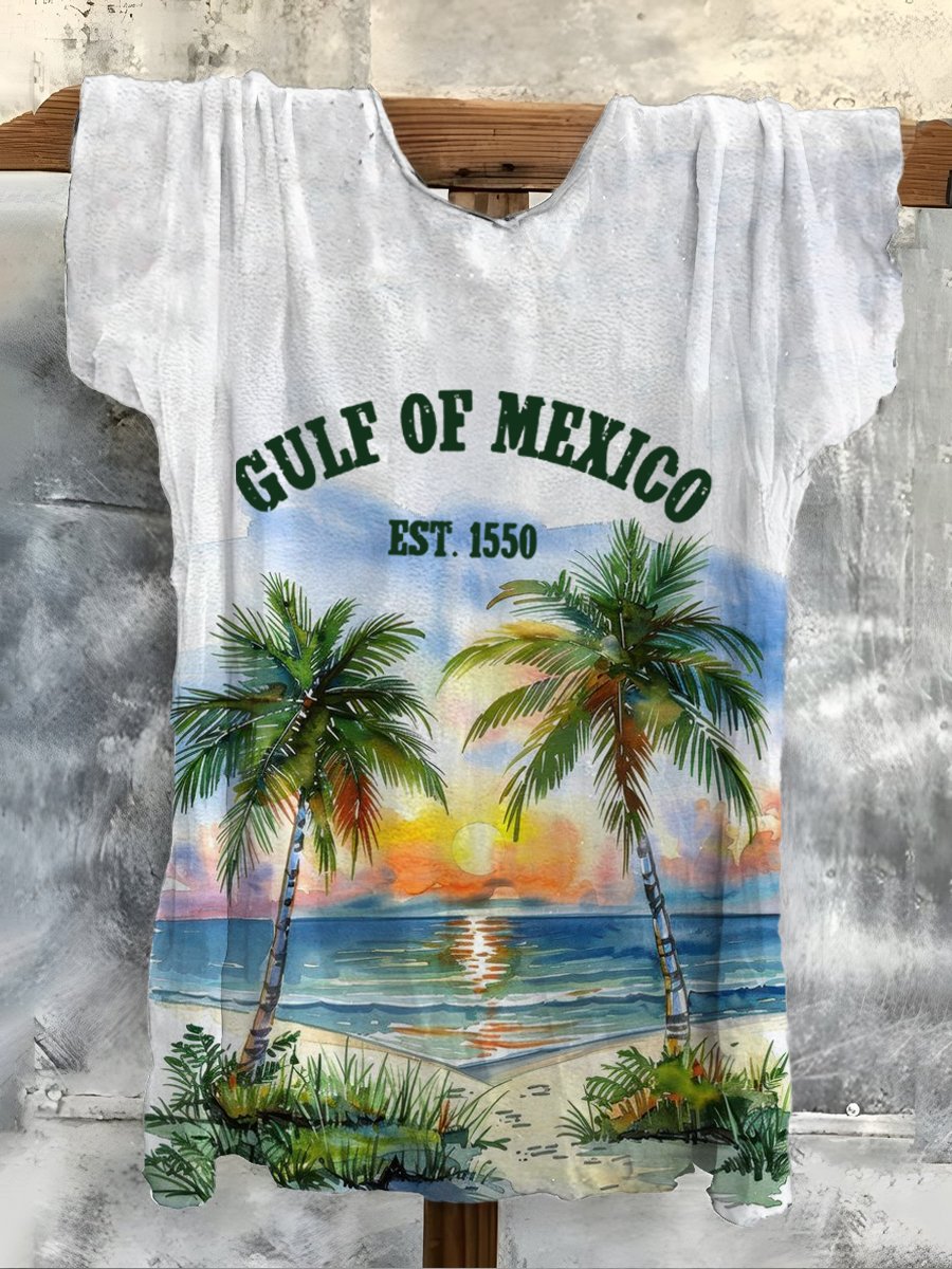 Women's Gulf Of Mexico Print T-Shirt