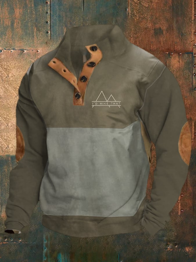 Men's Hiking And Mountaineering Printed Comfort Sweatshirt