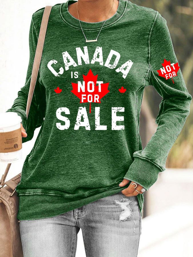 Women's Canada Print Sweatshirt