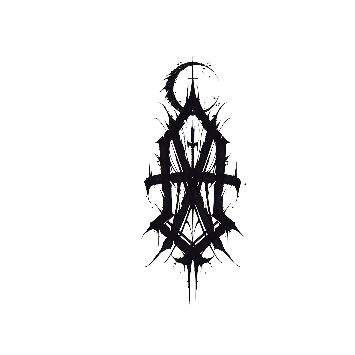 Arrow with Full Moon Spooky Dark Style Print Hoodie