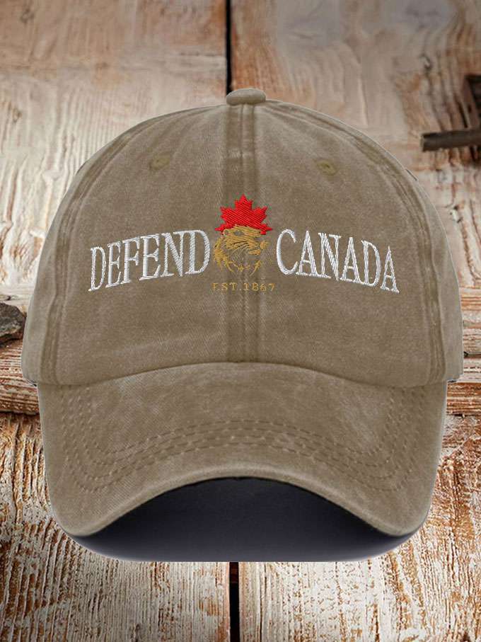 Unisex Defend Canada Beaver Printed Hat