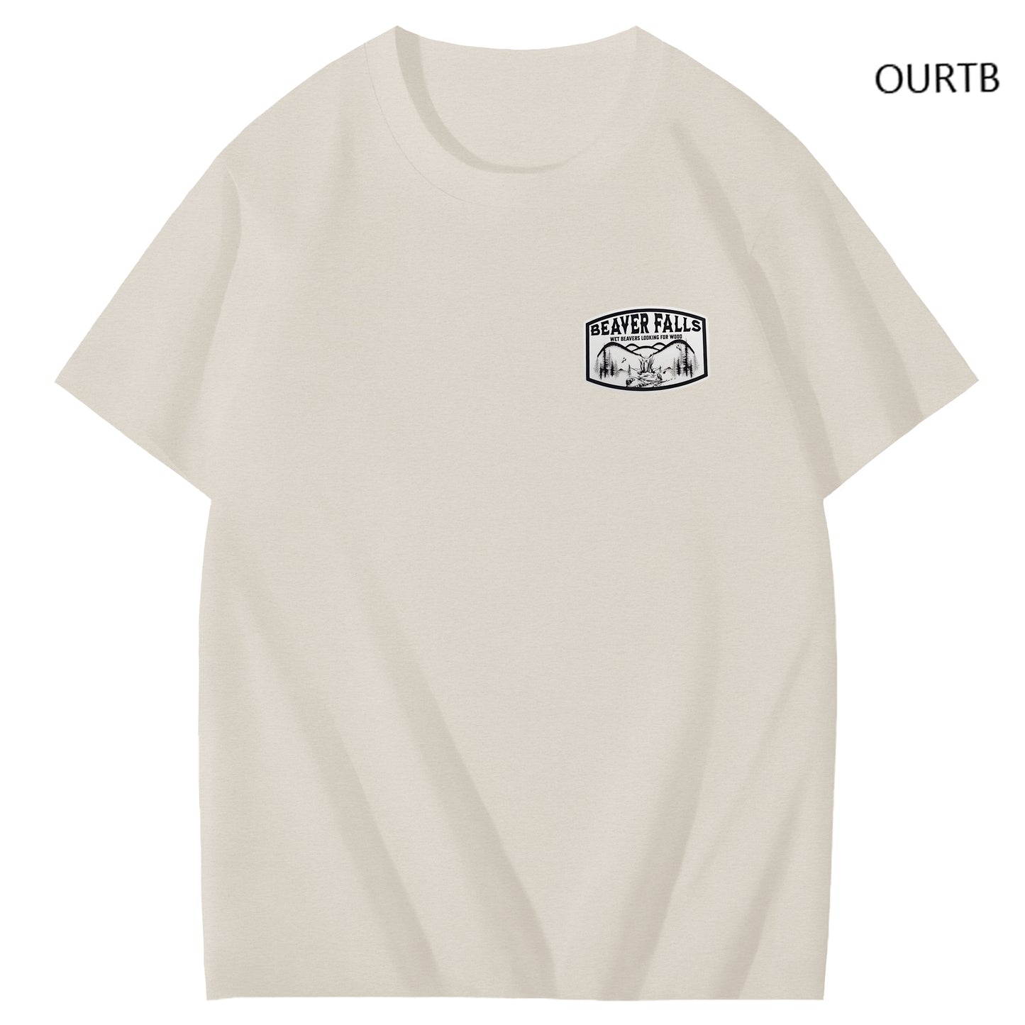 Beaver Falls No Place I'd Rather Come Funny Adoult Art Pattern Print T-Shirt