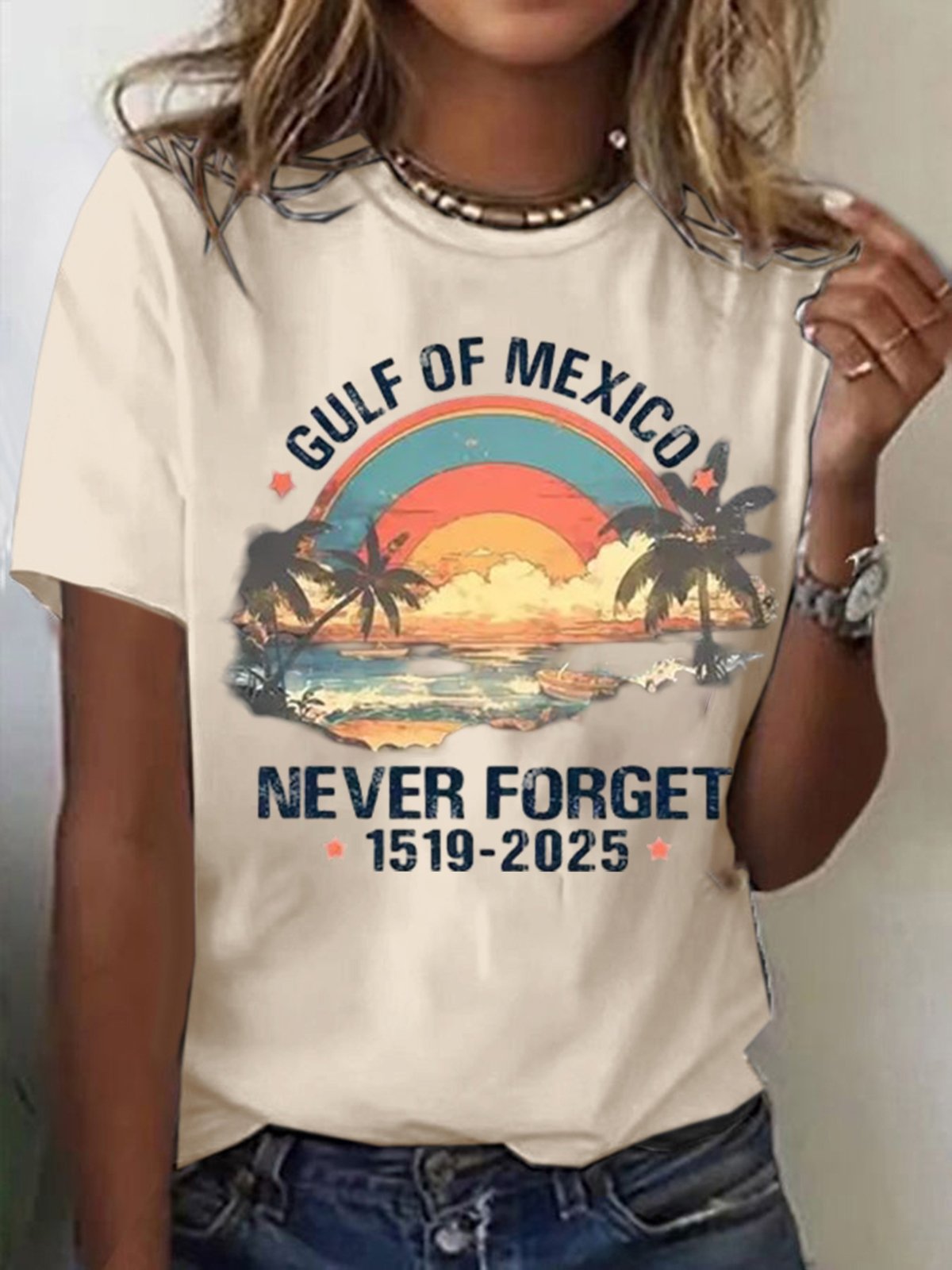 Women's Gulf of Mexico Printed Short-Sleeved T-Shirt