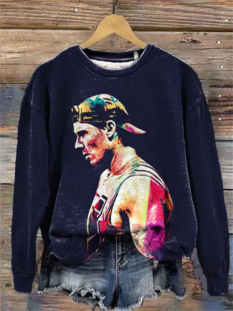 Women's Tennis Legend Rafa Print Sweatshirt