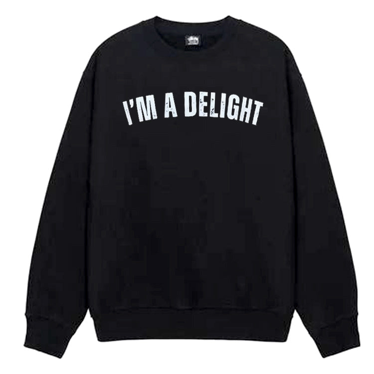 I'm A Delight Pattern Printed Casual Sweatshirt