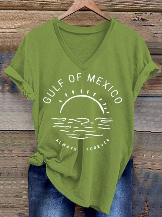 Women's Forever Gulf of Mexico Printed Short-Sleeved T-Shirt