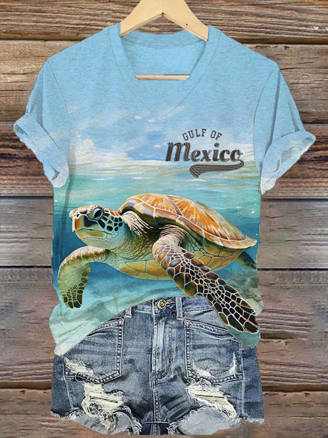 Women's Gulf Of Mexico Print T-Shirt
