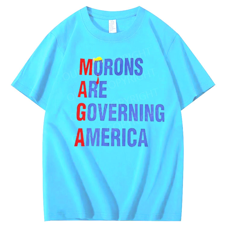 MAGA Pattern Print Crew Neck T-Shirt