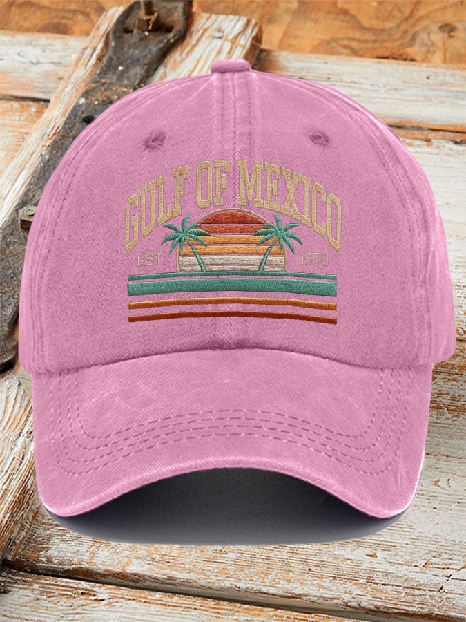 Gulf Of Mexico Printed Baseball Cap