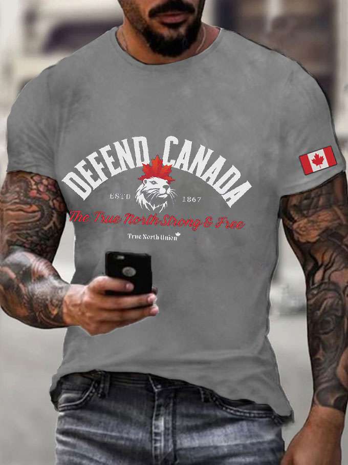 Men's Defend Canada Beaver Printed T-Shirt