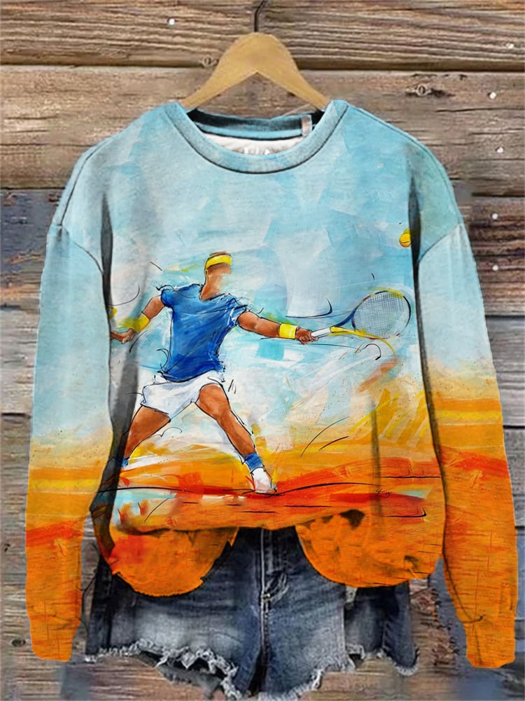 Women's Tennis Legend Rafa Print Sweatshirt