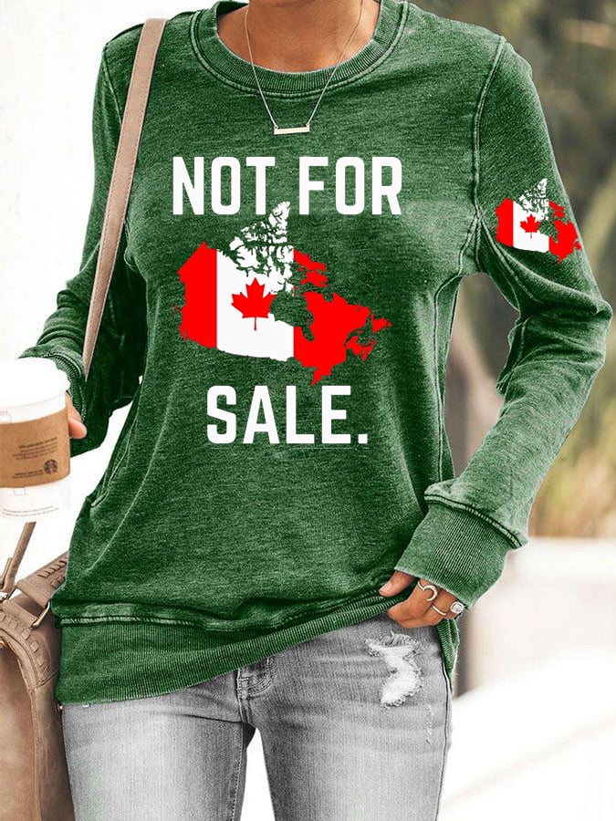 Women's Canada Print Sweatshirt