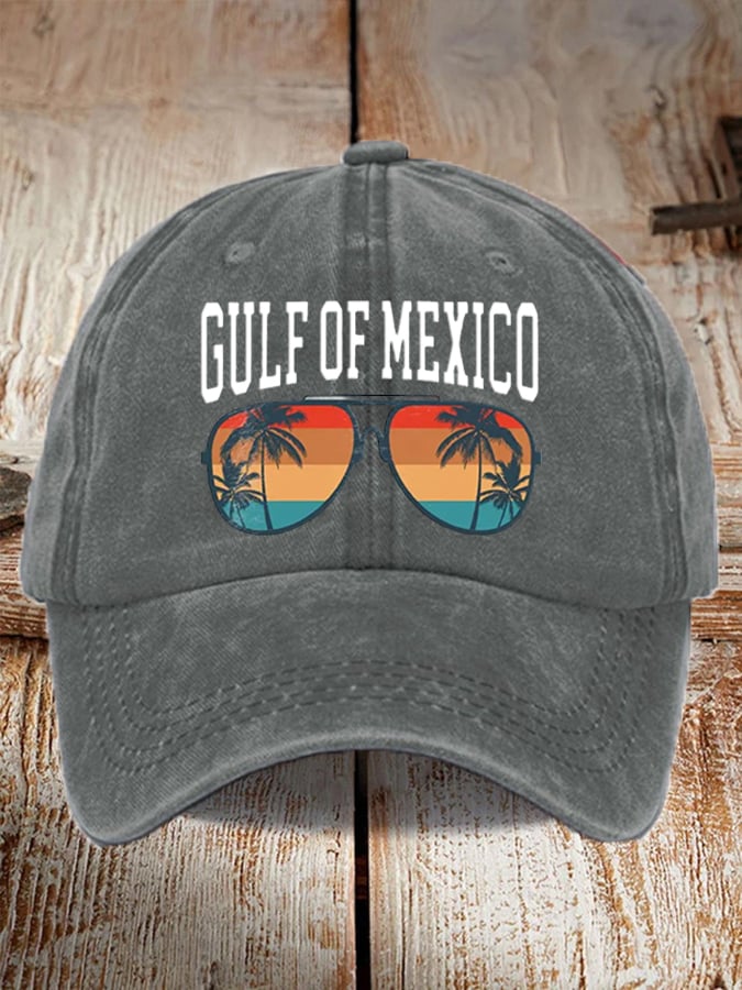 Unisex Gulf of Mexico Sunset Print Baseball Cap