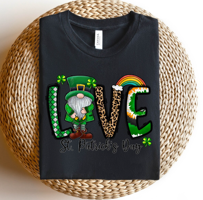 Love Gnome St. Patrick's Day Sweatshirt-St. Patrick's Day Love Hoodie, Lucky Day Sweatshirt