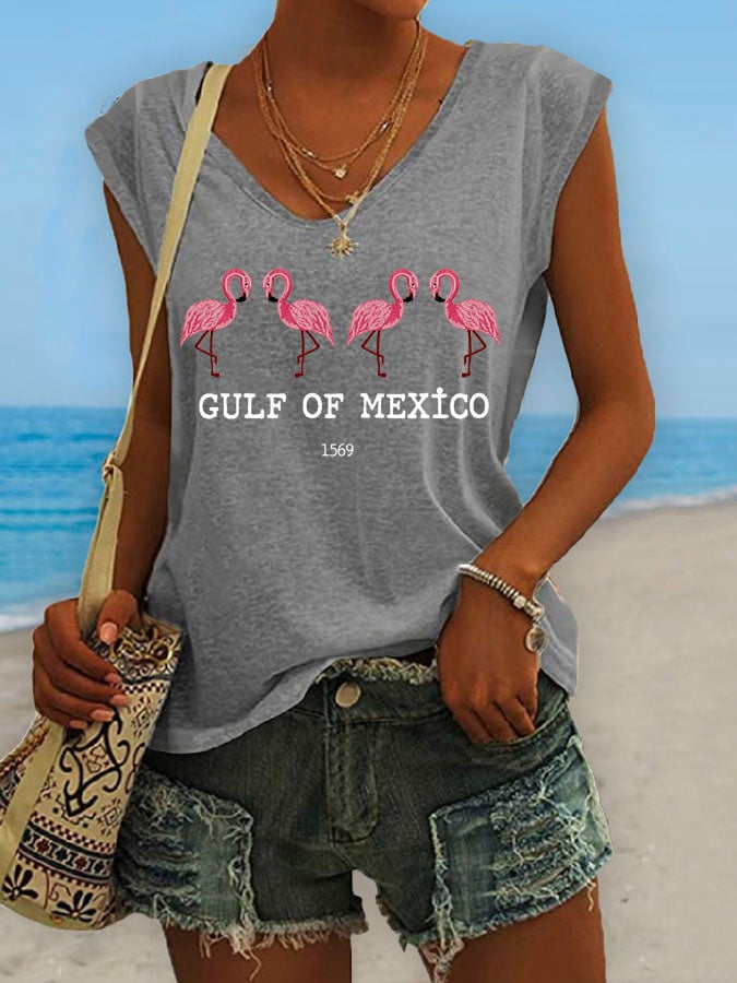 Women's Gulf Of Mexico Print Tank Top
