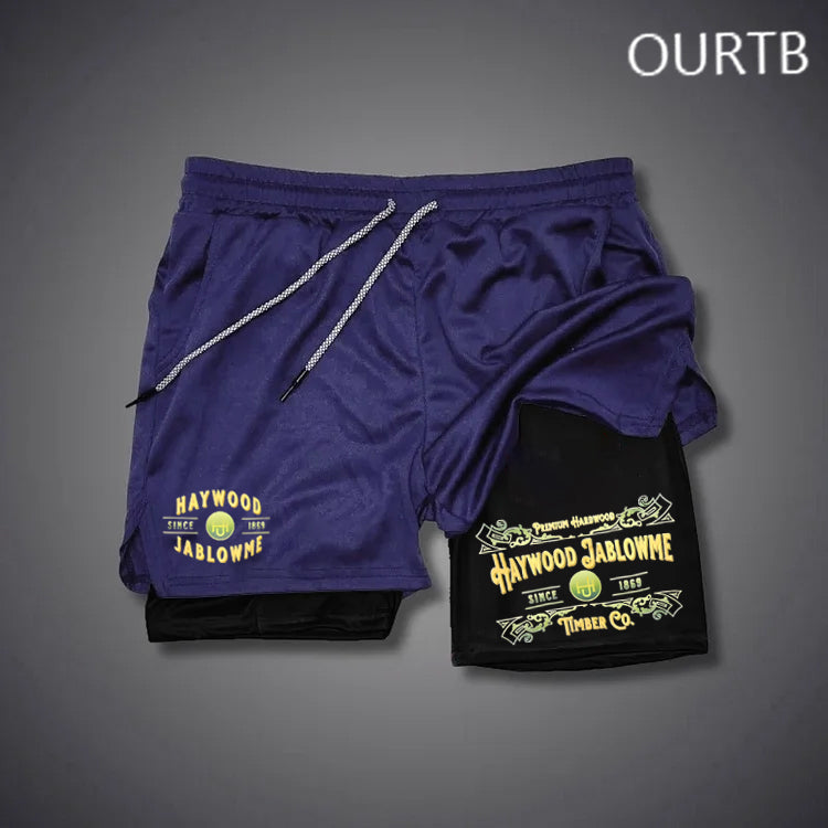 Haywood Jablowme Since 1869 Timber Co Funny Art Print Shorts Pants