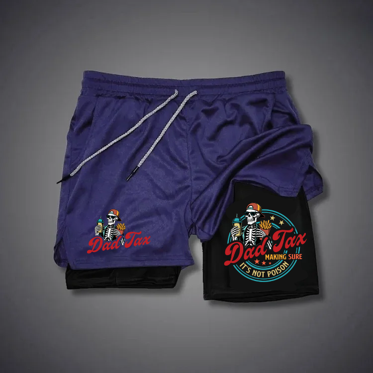 Dad Tax Pattern Print Shorts Pants