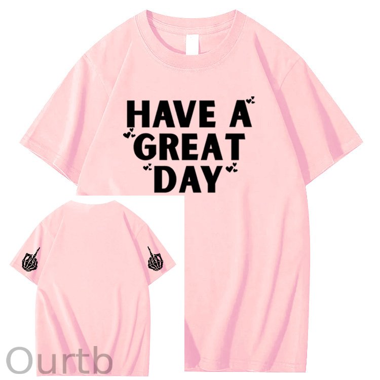 Have A Great Day Pattern100% Cotton T-Shirt