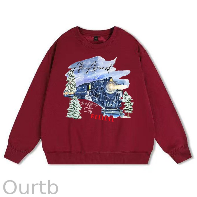 Christmas Believe 100% Cotton Fleece Sweatshirt