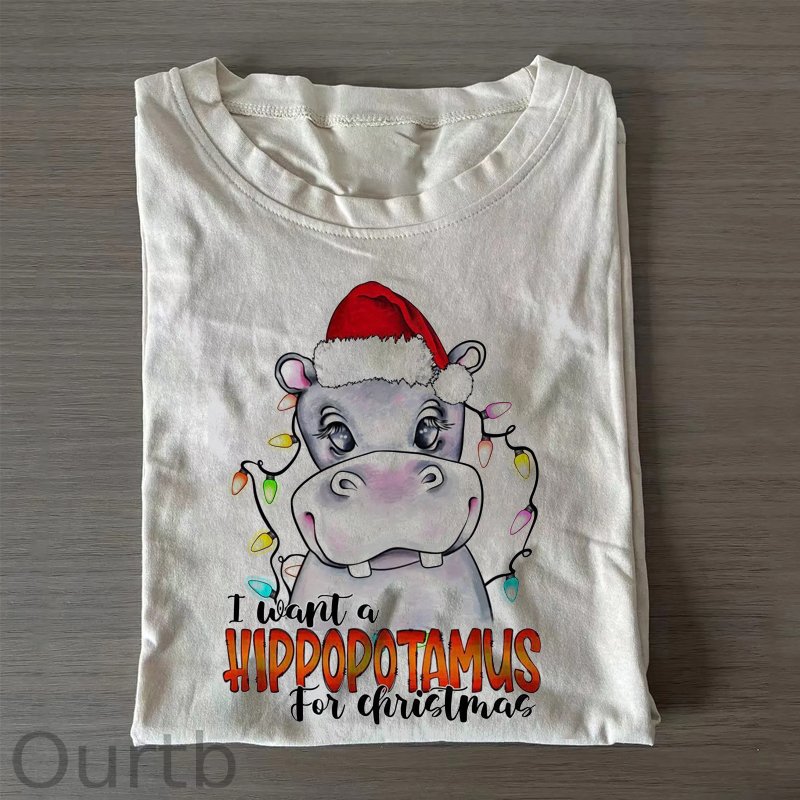 I Want A Hippopotamus For Christmas T-shirt