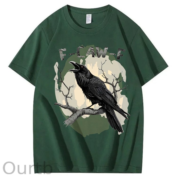 F-Caw-F Crow 100% Cotton T-Shirt