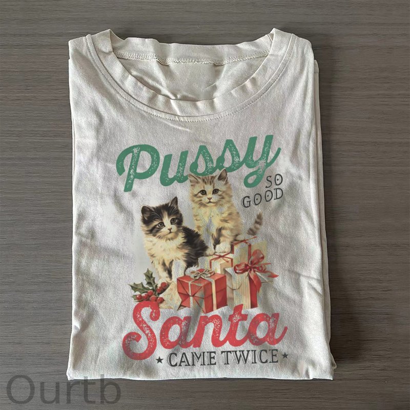 Raunchy Christmas Cat T-shirt