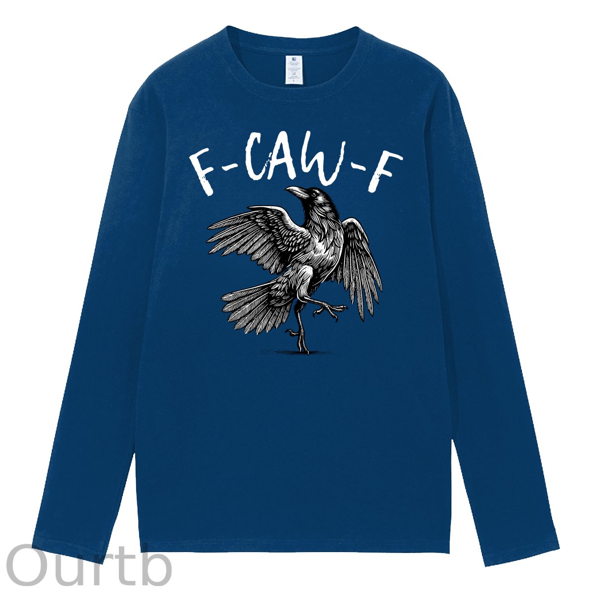 F-Caw-F Crow 100% Cotton Long Sleeve T-Shirt