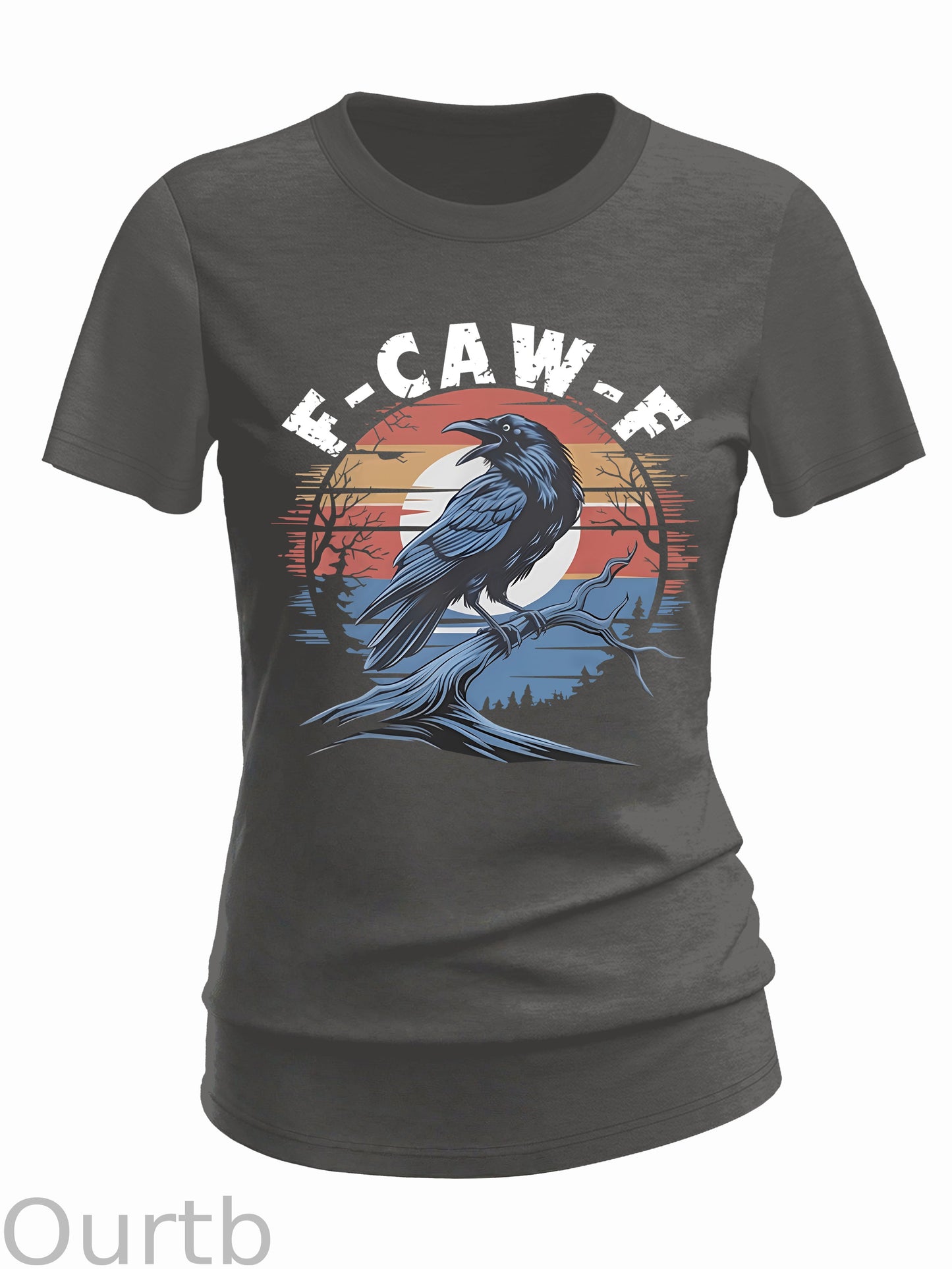 Women's Vintage F-Caw-F Crow Cotton Blend T-Shirt
