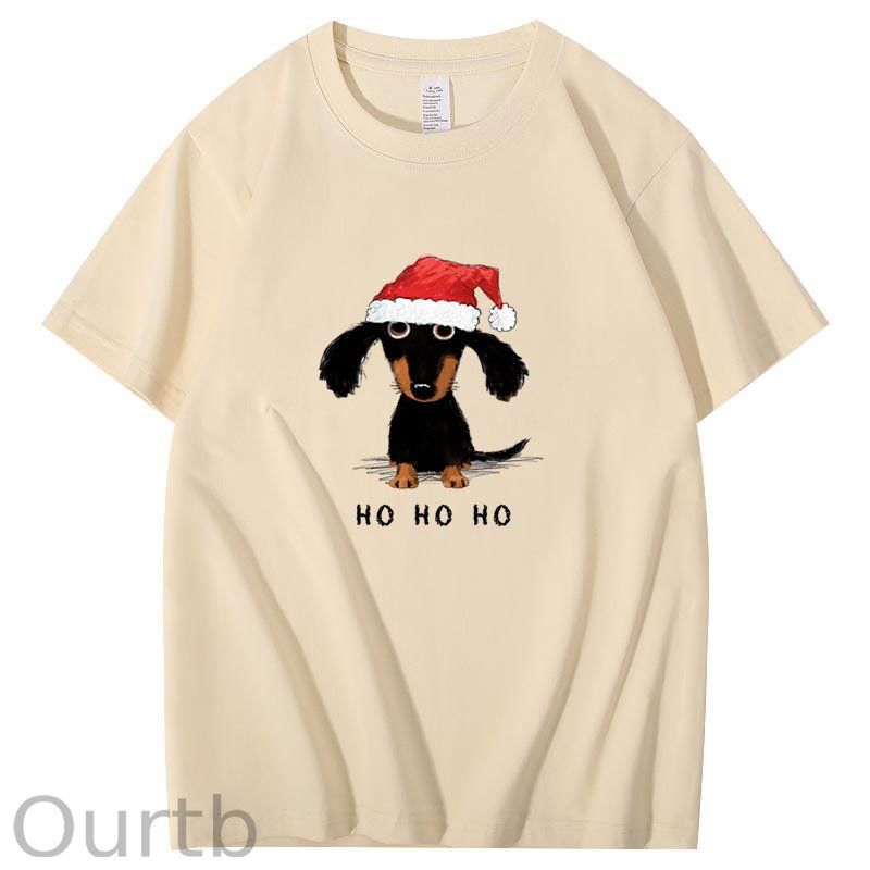 Santa Dachshund Christmas T-Shirt