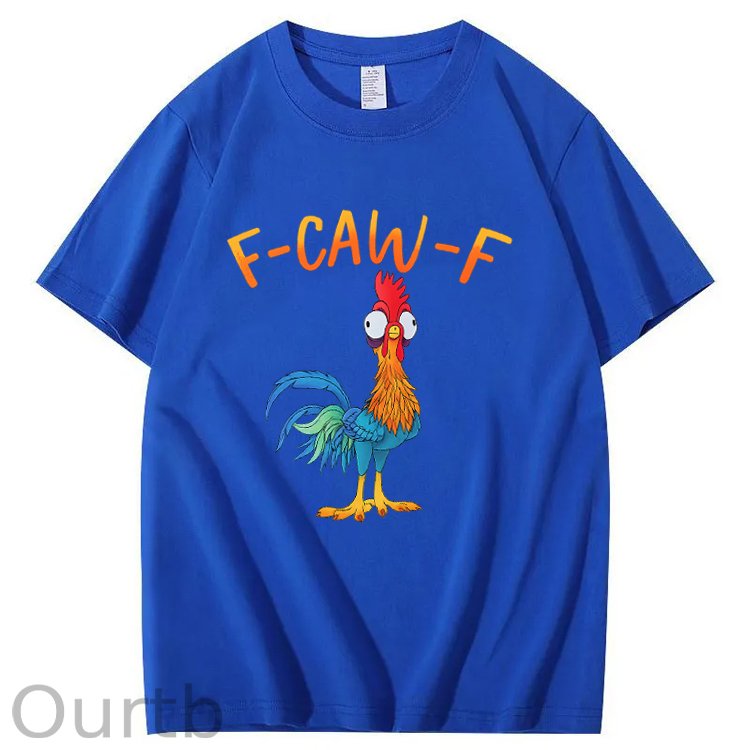 F-Caw-F Chicken Pattern100% Cotton T-Shirt