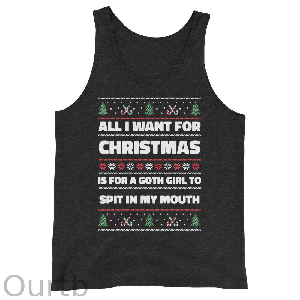 All I Want For Christmas is a Goth Girl Unisex Tank Top