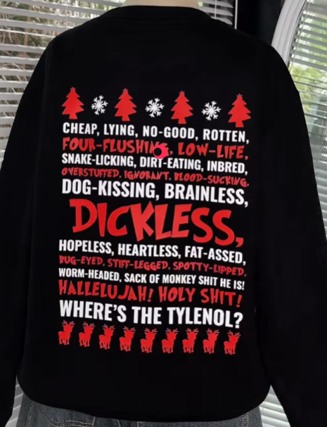 Funny Christmas Sweatshirt Griswold’s National Lampoon’s Christmas Vacation Dickless 2 sides