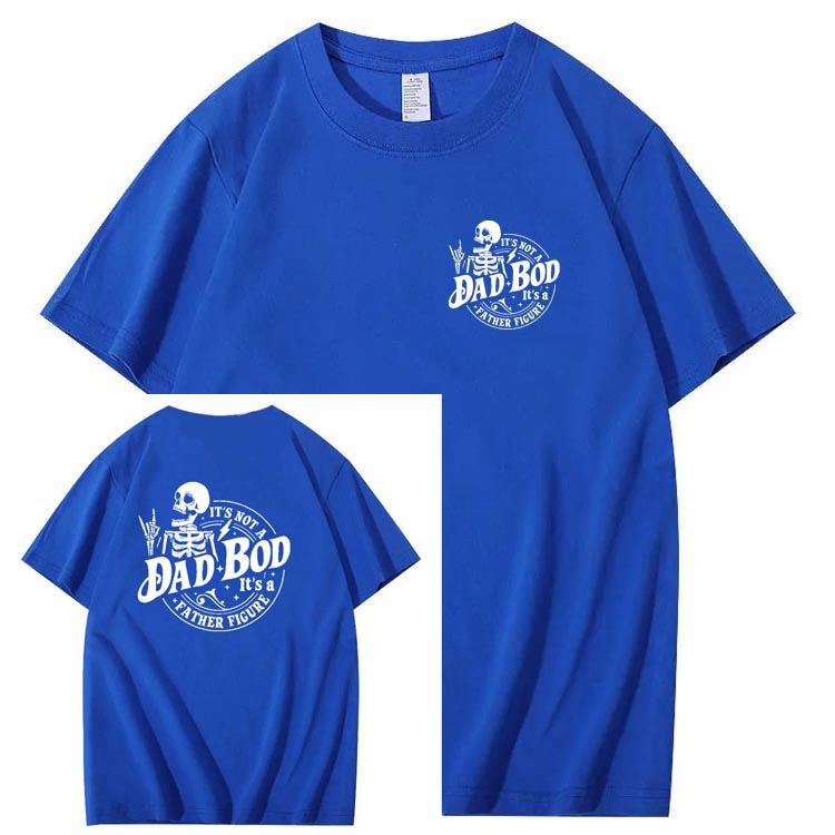 Dad Boo Pattern Print 100%Cotton T-Shirt