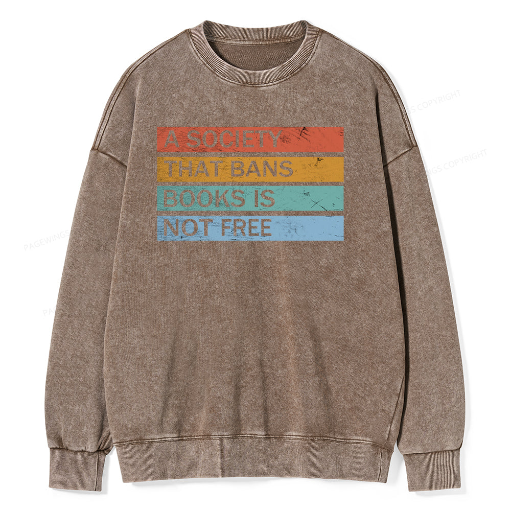 Banned Books Shirt, Read Banned Books Unisex Washed Sweatshirt