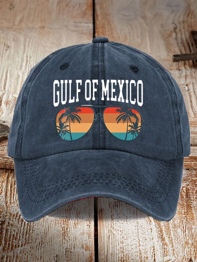Unisex Gulf of Mexico Sunset Print Baseball Cap