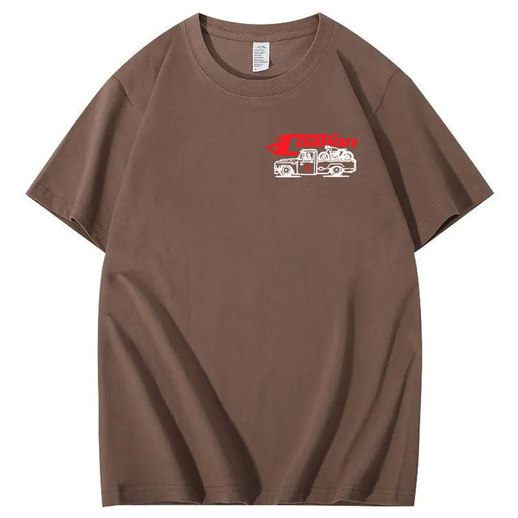 Dad's Garage Full Service If It's Broke We'll Fix It Printed Men's T-shirt