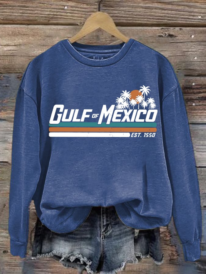 Women's Gulf Of Mexico Printed Sweatshirt