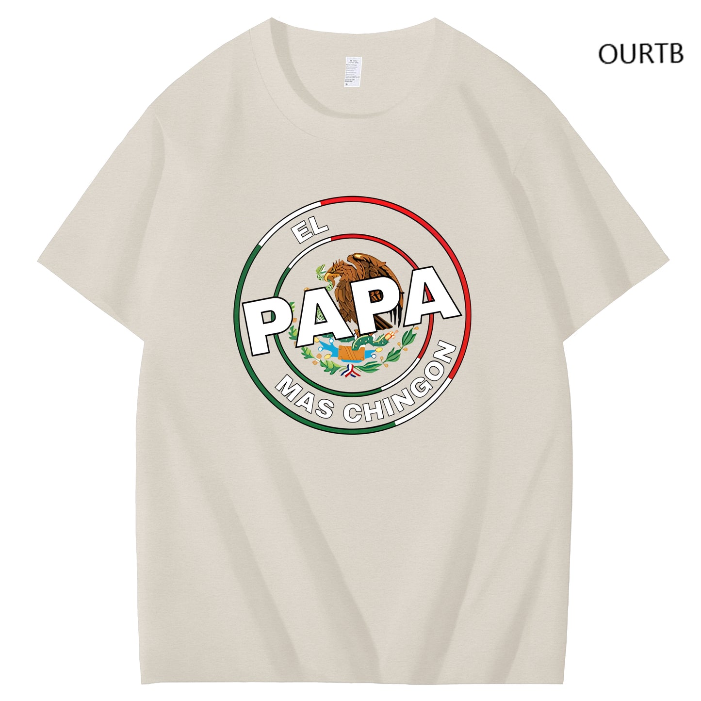 El Papa Mas Chingon Funny Art Pattern Print T-Shirt