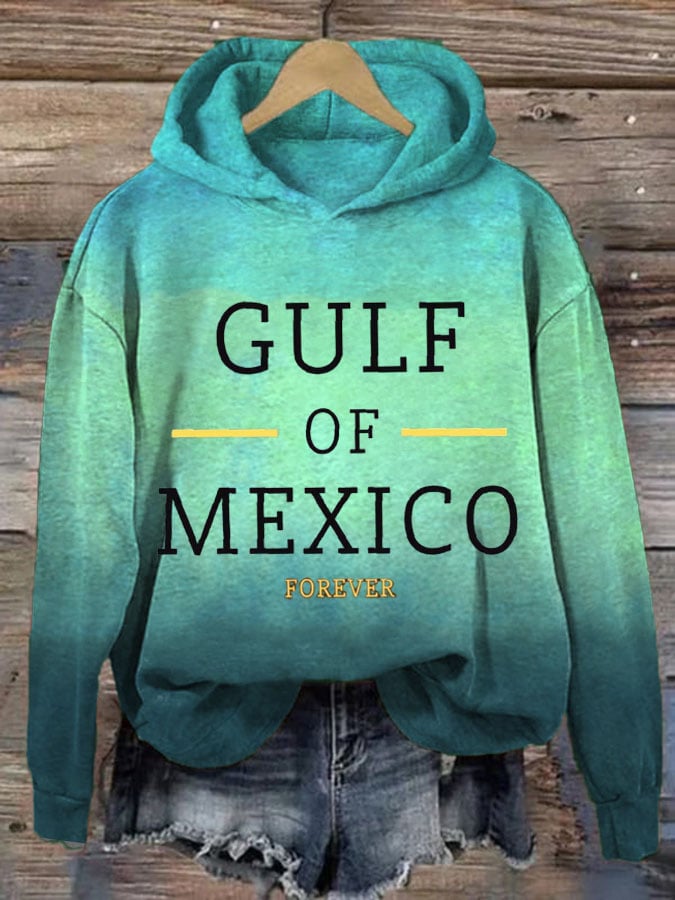 Women's Forever Gulf of Mexico Print Casual Sweatshirt