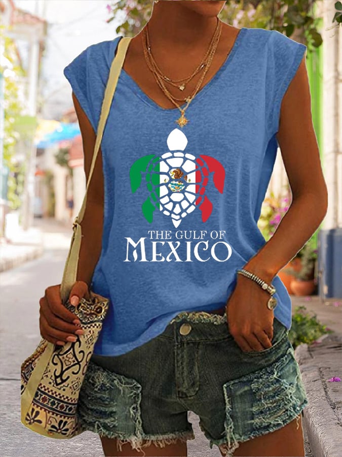 Women's Gulf of Mexico Print Tank Top