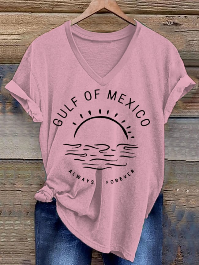 Women's Forever Gulf of Mexico Printed Short-Sleeved T-Shirt