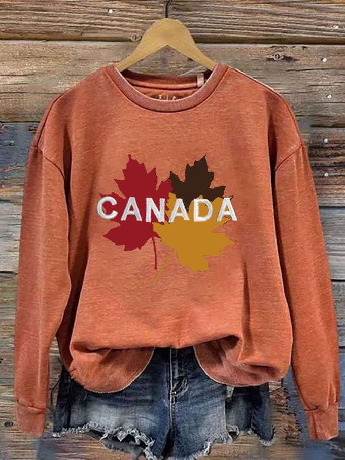 Women's Canada Travel Printed Sweatshirt