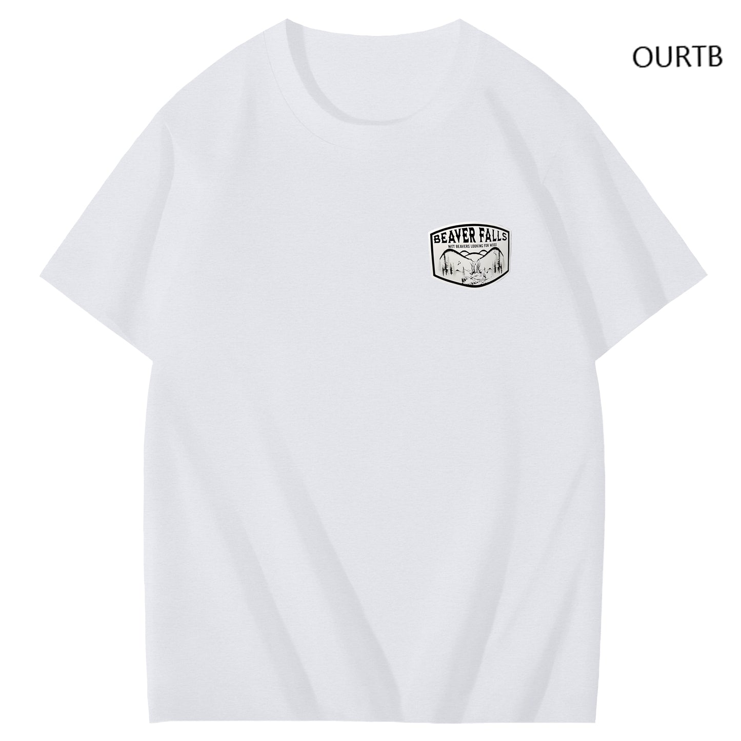 Beaver Falls No Place I'd Rather Come Funny Adoult Art Pattern Print T-Shirt